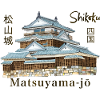 Matsuyama-jo, Shikoku, Japan, Hand Drawing
