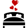 Marriage Bed Hearts