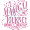 Harry Potter Platform 9 ¾ Design In Pink & Blue