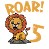 5th Birthday Boy Lion