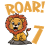 7th Birthday Boy Lion