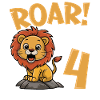 4th Birthday Boy Lion