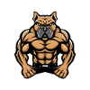 Bulldog Dog Muscles Bodybuilding