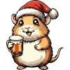 Hamster Beer Xmas Christmas