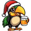 Toucan Bird Bière Noël