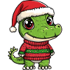 Alligator Christmas Comic