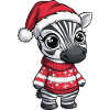 Zebra Christmas Comic