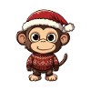 Monkey Christmas Comic