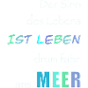 Lebensmotto im Meeresstil