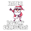 Rockiger Weihnachtsmann