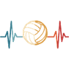 Volleyball Heartbeat Volleyball Player