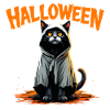 Spooky Cute Black Cat Halloween