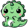 Cute Dino T-Rex Chibi