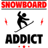 Addicted to snowboarding