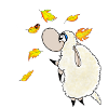 Wolly Sheepling Autumn Leaf Fall