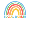 Social Work Rainbow Text