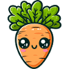 Chibi Carotte feuillue