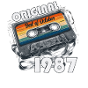 37 års fødselsdag årgang oktober 1987 kassette 1987