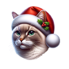 Weihnachts-Katze