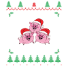 Joyeux Cochons Joyeux Noël