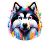 Splash Art Canadian Eskimo Dog