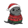 Seal Animal Christmas Comic