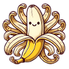 Playful OctoBanana Illustration
