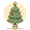 Glauben Sie an magisches Weihnachtsbaum-Design