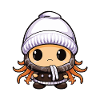 Octopus Winter Animal Baby Comic