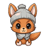 Squirrel Winter Animal Baby Comic