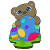 Bär Ostern Ostereier