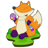 Fox Easter Painting