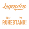 Legend Retirement Funny Motif Pensioner