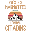 Près des marmottes loin citadins