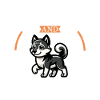 Coffee and Norwegian Elkhound