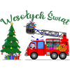 Fire Truck Wesołych Świąt