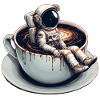 Coffee Astronaut Mug Galaxy Gift
