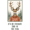 Winter Deer Christmas Funny Pictures