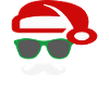 Hipster santa claus