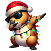 Dabbing Capybara Capibara Sunglasses Cute