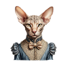 Victorian sphynx cat