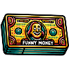 Vibrant neon style banknote art