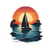 Sunset Sailing Adventure Sea