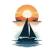 Sunset Sailing Adventure Sea
