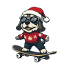 Kangal Dog Christmas Skateboard
