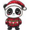 Panda Weihnachten Comic