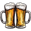 Beer Glass Toast Party