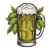 Beer Glass Hops Beer