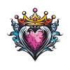 Coeur Symbole Couronne Amour