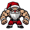Santa Claus Muscles Bodybuilding